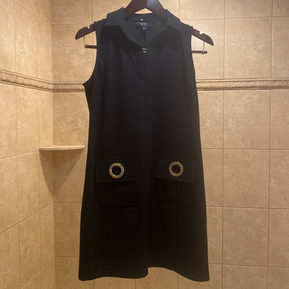 NWOT MSK Petite Black Dress - Picture 2 of 7